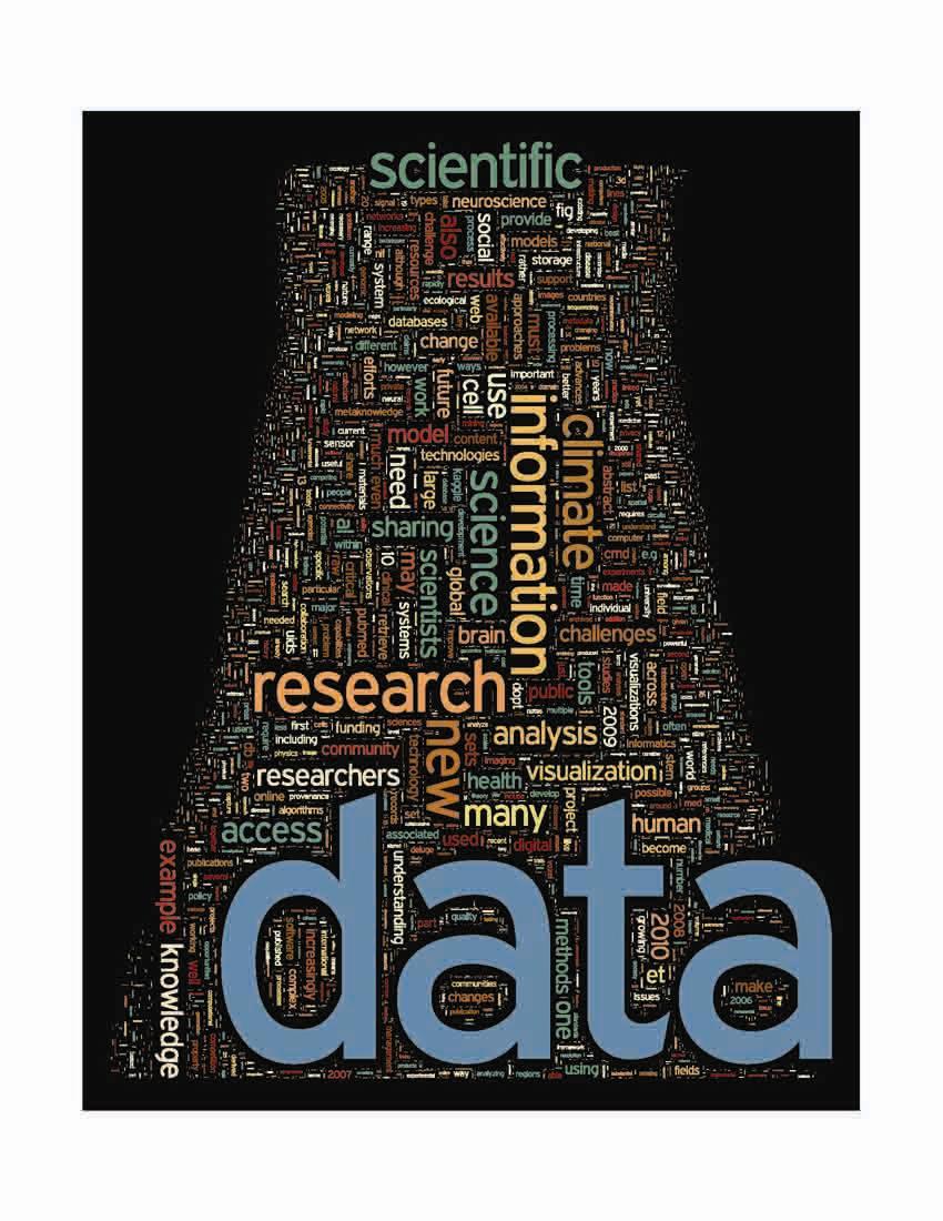 enable data mining and machine learning, and discovery and visualization A word cloud generated from all of the