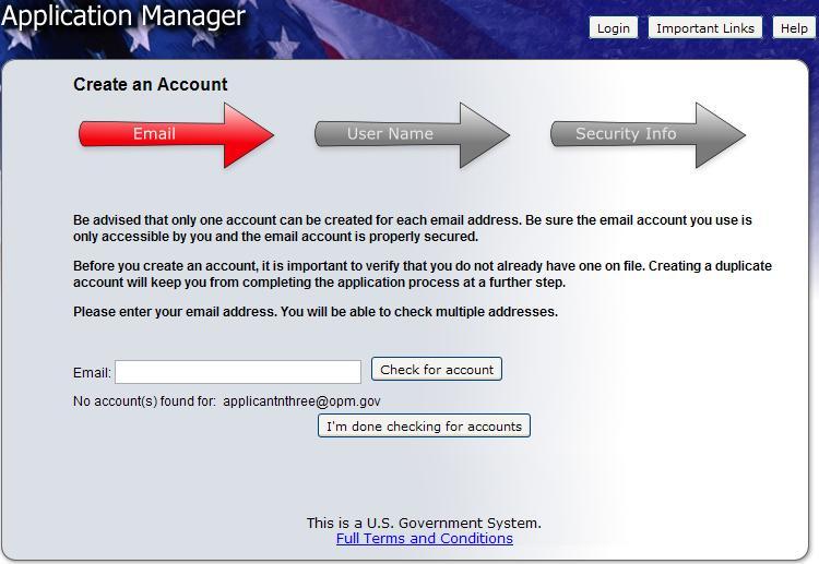 Create an Application Manager Account Follow the screen prompts to create an Application Manager account.
