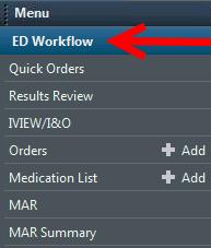 ED Workflow mpage One of the main updates that comes with Promoting Interoperability is the use of the ED Workflow mpage.