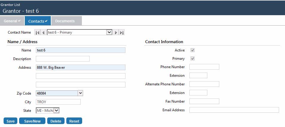 Maintenance Contacts 14 Enter the Fax Number where the contact can be reached. This field may contain a maximum of ten numeric characters.