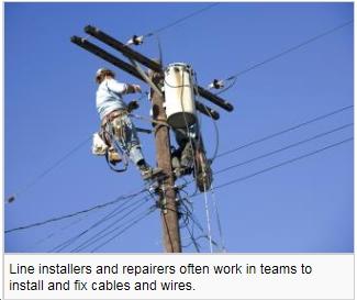 A Career as an Electrical Lineworker Quick Facts: Line Installers and Repairers 2015 Median Pay: $61,430 per year $29.