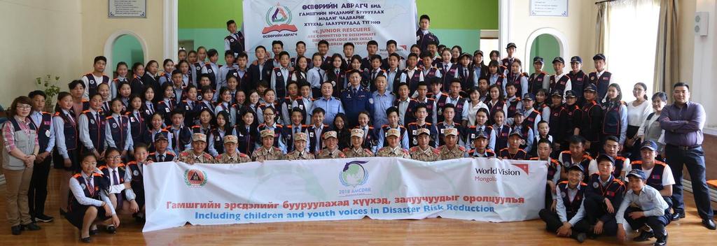 Annual Gathering of Junior Rescuers For future sustainability of the Junior Rescuer Clubs, WV-Mongolia and NEMA initiated and held annual gathering event in