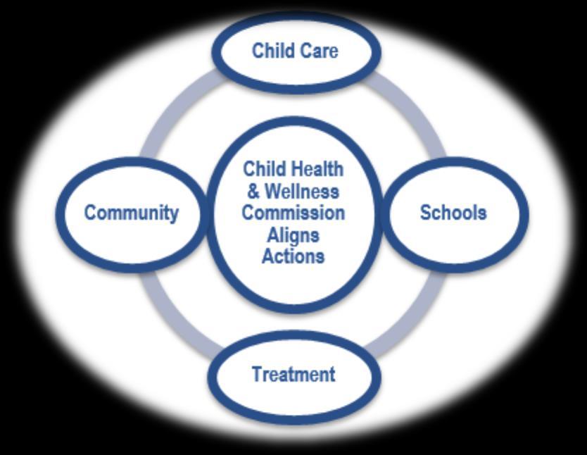 Commission Recommendation Establish a Commission on Child Health and Wellness, supported by the Mo Department of Health and Senior Services, to oversee implementation of the subcommittee s