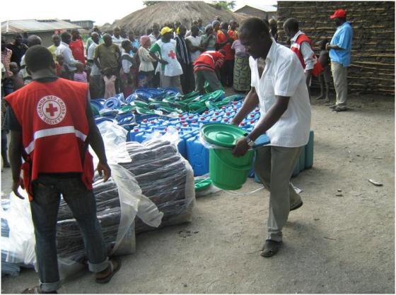 4 Procurement and distribution of 1,000 NFI kits to identified families (5,000 cups, 5,000 plates, 2,000 jerry cans, 2,000 blankets, 2,000 cooking pots and 3,000 bars of laundry soap): 3,700 NFI