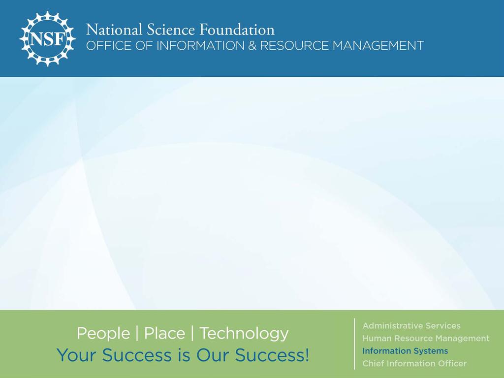 IT Modernization Initiatives at NSF Federal