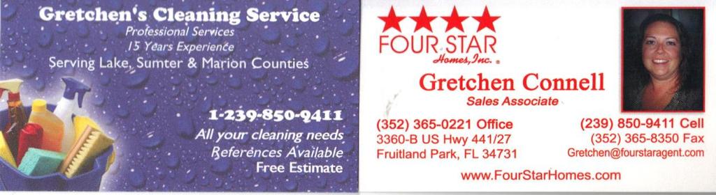 ADVERTISE IN THE POST NEWSLETTER BUSINESS CARD FOR A FULL YEAR: $30.