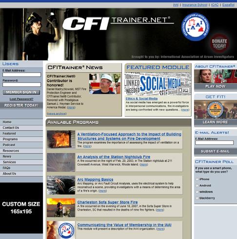 CFITrainer.Net IAAI s online distance learning program CFITrainer.
