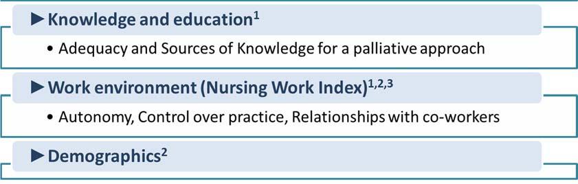 Figure 3 Questionnaire content 1 Some questions were modified for Healthcare Workers 2 Adapted from the 2005 National Survey of the Work and Health of Nurses 3 Data on work environment is not