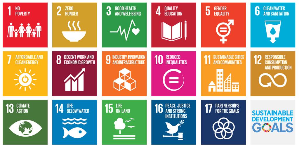 SUSTAINABLE DEVELOPMENT GOALS The SDGs aim to provide an international framework to enable countries to better target and monitor progress across all three dimensions of