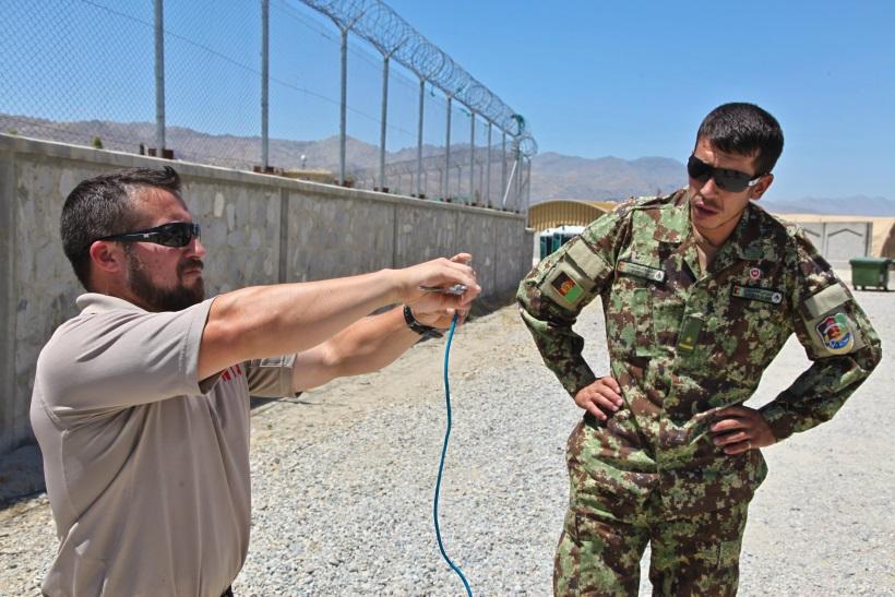 ANA Train the Trainer Course at FOB Gamberi Afghan National Army 2nd Lt.