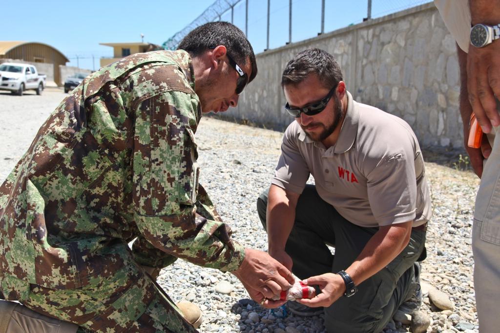ANA Train the Trainer Course at FOB Gamberi Afghan National Army 2nd Lt.