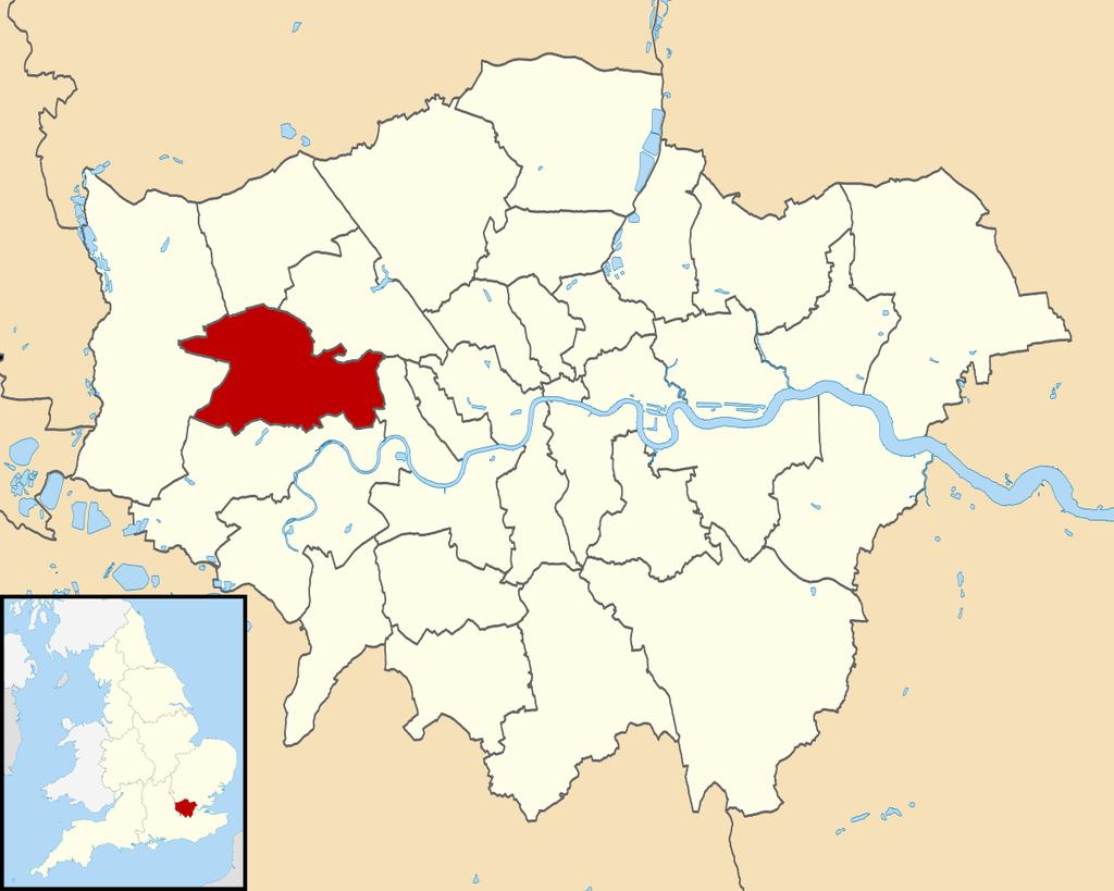Context Ealing borough population Located in North West London (NW London), and covering just under 22 square miles, the London Borough of Ealing borders the London Borough of Hillingdon to the west,