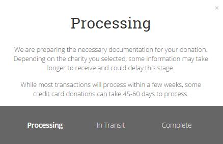 How To: View Donation History Status Definitions: Processing - Your match request has been approved and we are working on