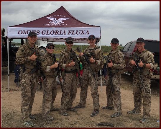 CCMU Archives 2015-2016 School Year Fall 2015 19 September 2015: Six members of the CCMU traveled to Pecos, Texas to compete in the annual Pecos Run 'n Gun, a 6 mile 2-gun biathlon consisting of 5