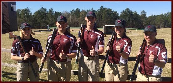 5-6 March 2016: The CCMU Clays Team travelled to Ft Benning, Georgia to compete in the ACUI East Coast International Championships. The "Army Strong" event is sponsored and run by the U.S. Army Marksmanship at their Hook Range.