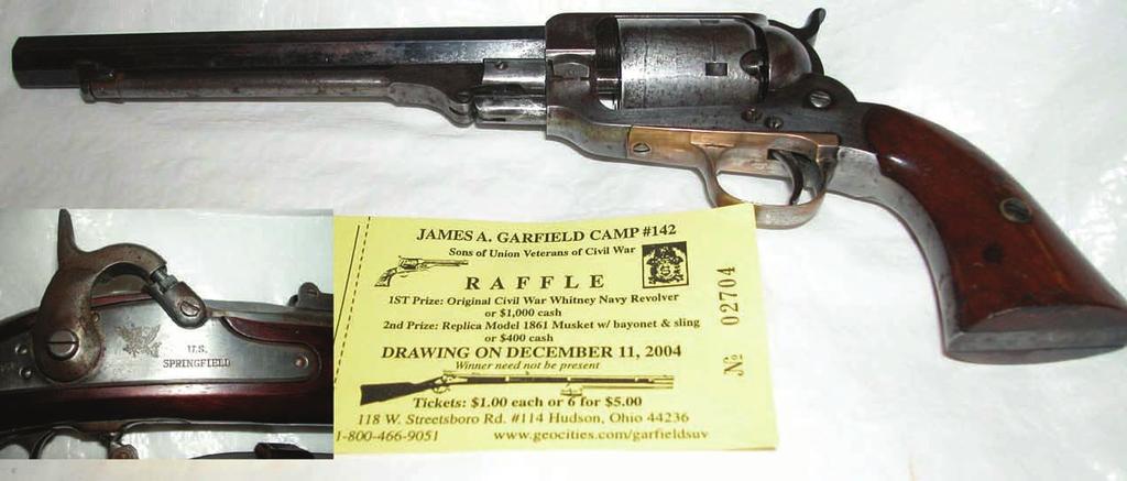 Page 12 James A. Garfield Camp #142 Raffle JAMES A.