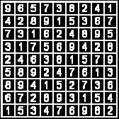 The more squares that are known, the easier it is to figure out which numbers go in the open squares.