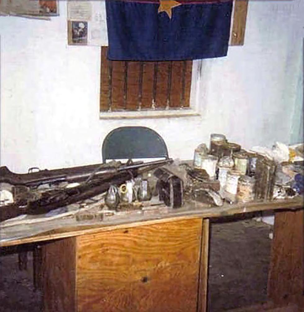 5.2_8 - Captured Viet Cong weapons, grenades, and documents; Enemy VC Viet Cong Headquarters. 1967.