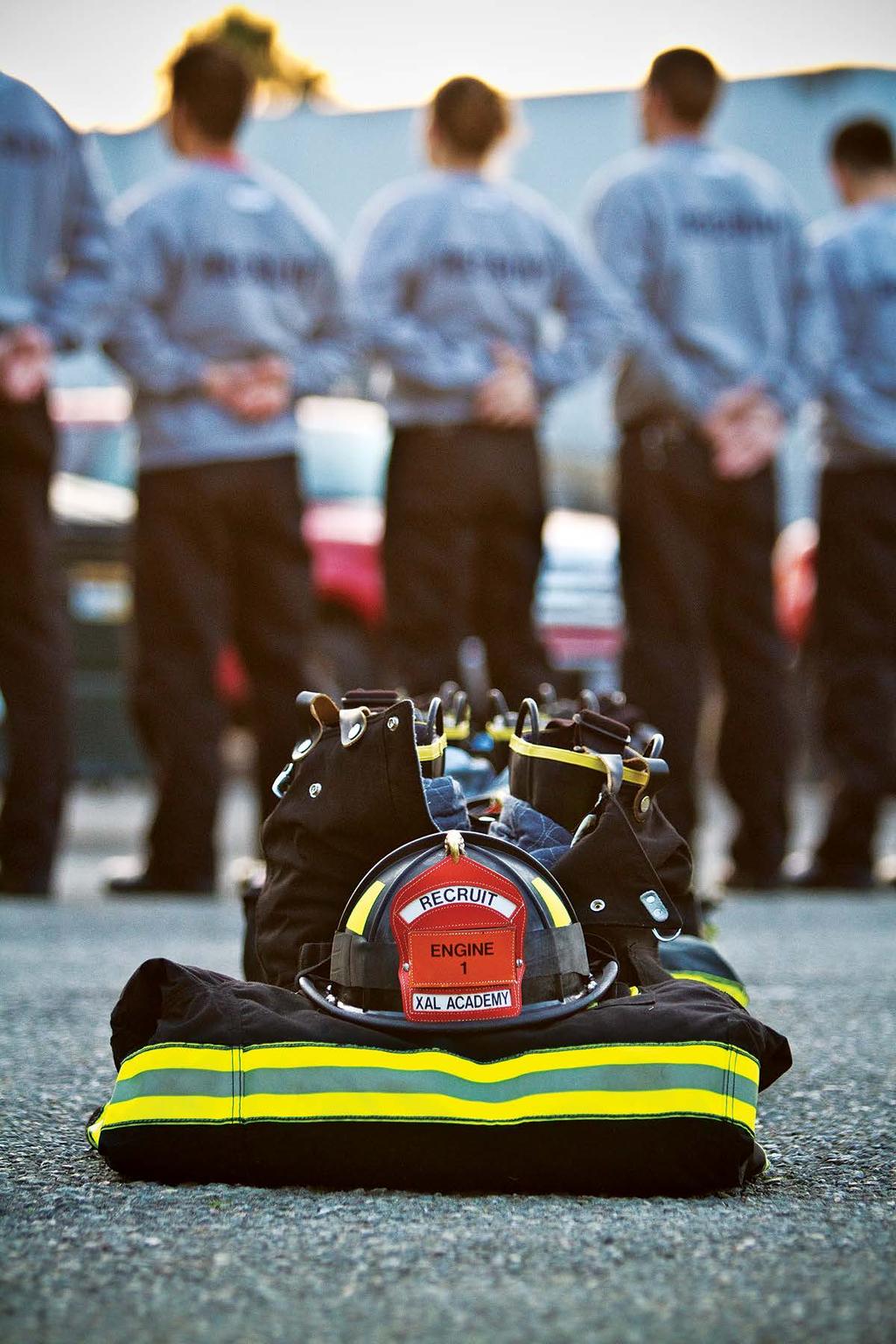 Under close supervision during this Academy, the Recruit must gain understanding of lifesaving and firefighting methods through intensive academic