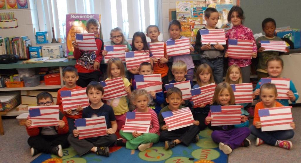 11. Our younger students were asked to create some patriotic posters or pictures to honor our veterans and celebrate Veteran s Day.