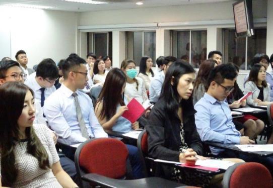 Sabrina Chan shared with students the strategic directions and the work of HKAPI. 72 medical representatives enrolled into 2016 HKAPI training program.