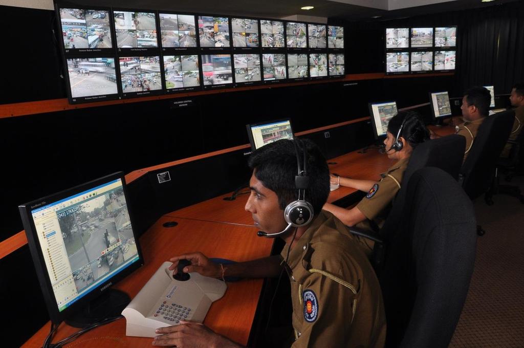 Colombo Police CCTV Surveillance System CCTV cameras at main