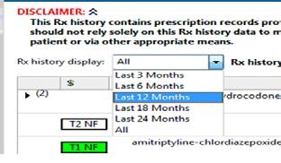 To View the External Rx History: eprescribe Education Click on the