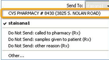 entered for the patient The preferred pharmacy is