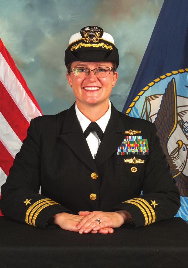 Commander Erin Acosta is a native of Mechanicsburg, PA and was commissioned through the U.S. Naval Academy in 2000.
