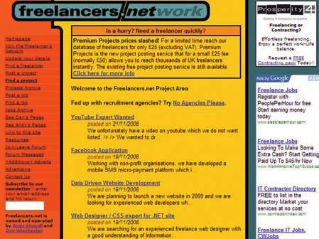 EXTERNAL AND INTERNAL RESOURCES Figure 15.3 Freelancers network website for different organisations concurrently. Many such freelancers will work from home.