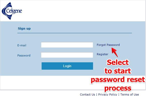 8.1 Forgot Password From the login page select Forgot