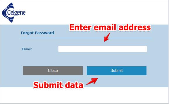 email address and click Submit On the next screen