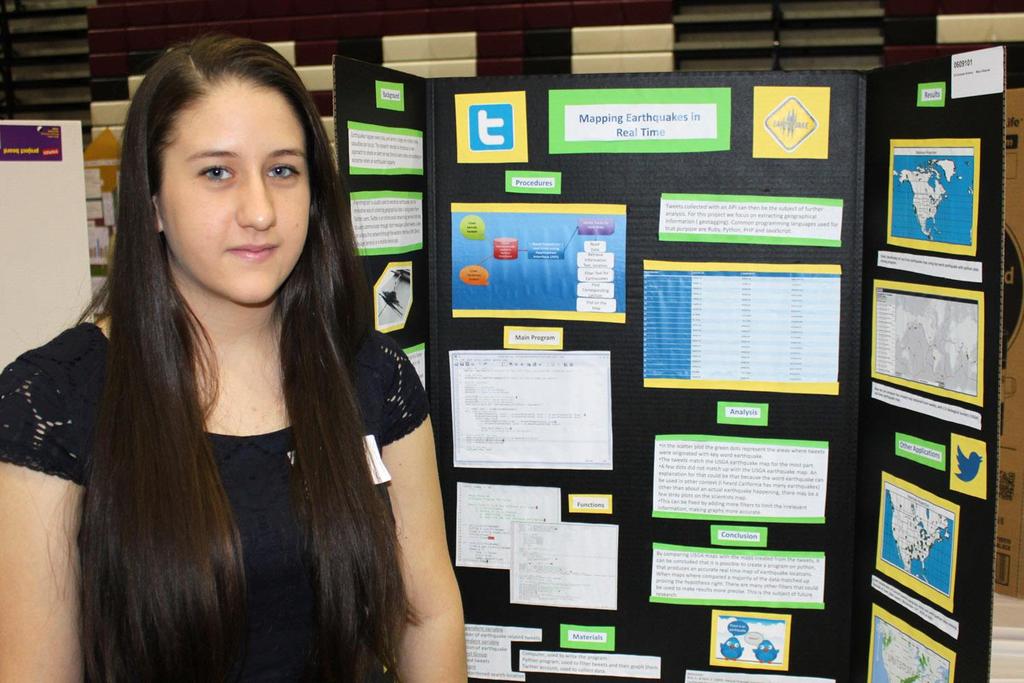 Maya Albayrak, Mapping Earthquakes in Real Time Second Place Category Award, 9 th Grade Computer Science Armed Forces Communications and