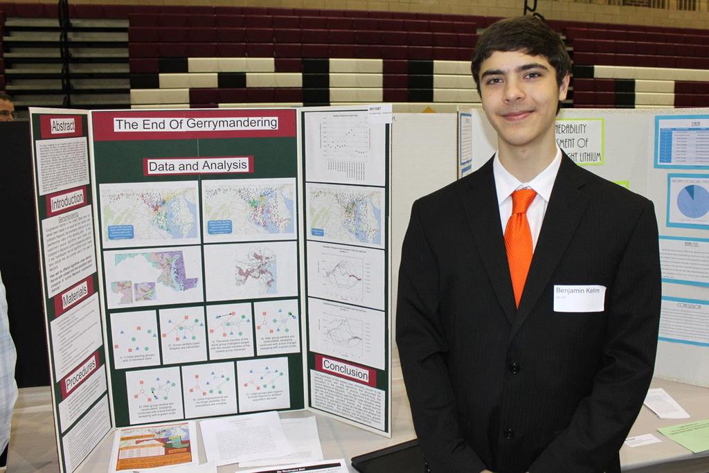Benjamin Kelm, The End of Gerrymandering First Place Category Award, 11 th Grade Computer Science Defense Spectrum Organization Excellence in Computer Science The Yale Outstanding Achievement in