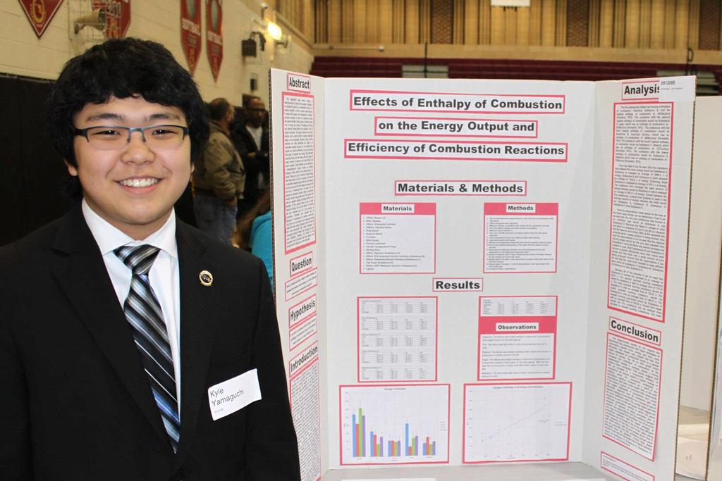 Kyle Yamaguchi, Effects of Enthalpy of Combustion on the Energy Output and Efficiency of Combustion