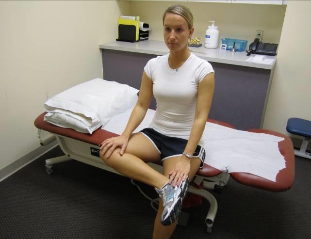 Figure 4 crossing of legs Designed to increase the rotation in your hip joint In a sitting position, gently grab your operated