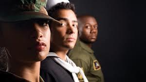 Diverse armed forces Mexican, African,
