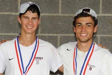(Brentwood) Doubles Champions Griffin Davis &