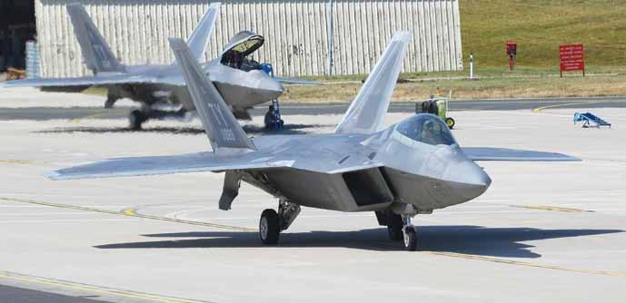 Raptors on a roll Summer tour in Europe During three weeks 8-28 August 2018, 12 Lockheed F-22 Raptors made a deployment to the United States Air Force Europe (USAFE) airbase of Spangdahlem in Germany.