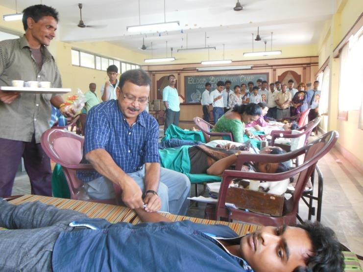 The Blood Donation Camp has been arranged in Association with JNM Hospital, Kalyani, and 24Pgs (N) District Hospital, Barasat, with a capacity of 150 donors.