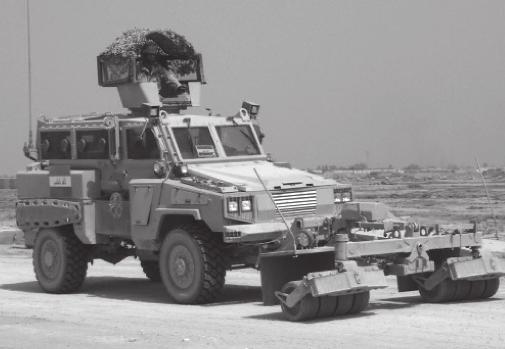 We would round out the patrol with an RG-31 with SPARK for detection and an Iraqi M1114 for security.