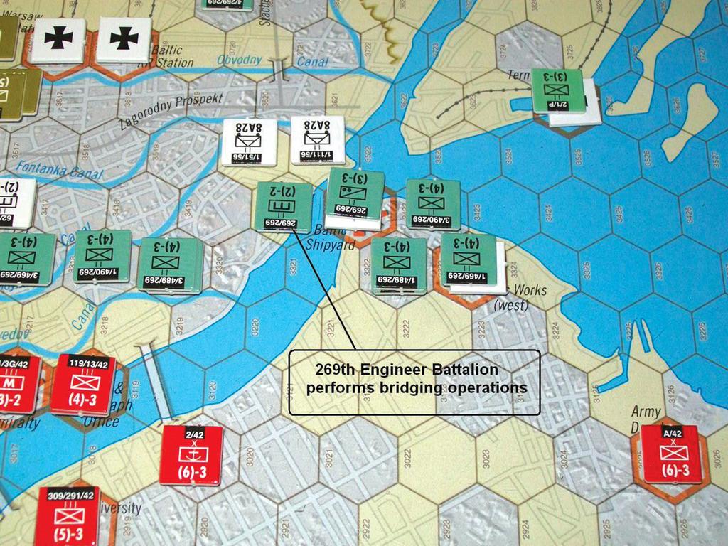 Photo 10 T7a German advance on the Soviet right The 269 th Infantry Division sends a regiment to attack the Army Depot on the Gulf of Finland.