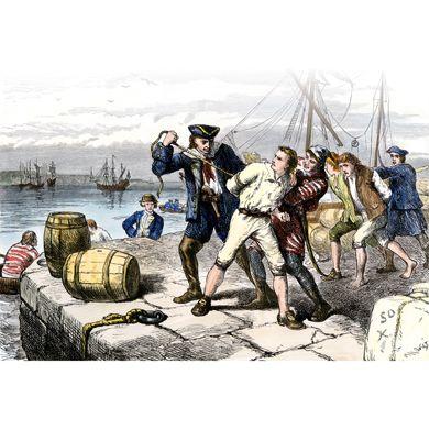 On the Brink of War! To stop American sailors from being forced to serve in the British army, Congress passed the Embargo Act in 1807.