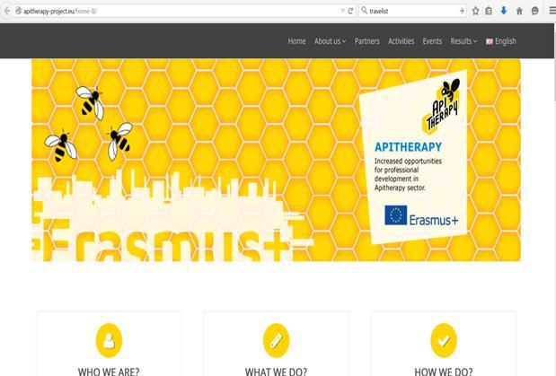 2. APITHERAPY WEBSITE - DONE The APITHERAPY web portal, and corporate identity are important tools for dissemination and will be launched in the first four months of the project.