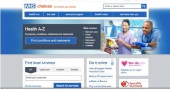 related The NHS Choice website