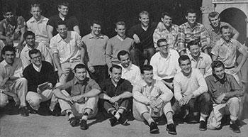 Below is a photo of the fraternity in its first year that appeared in that year s Tequesquite yearbook. This fraternity was the first to picture a number of Asian and Latino members.