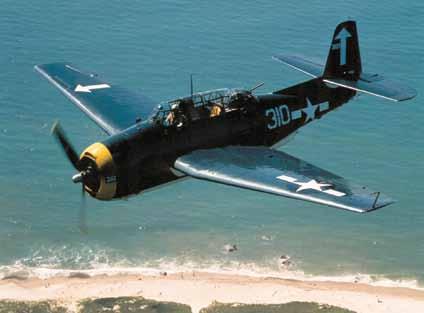 2 A TBM Avenger carrier-based torpedo bomber is one of the foundation s Navy aircraft.