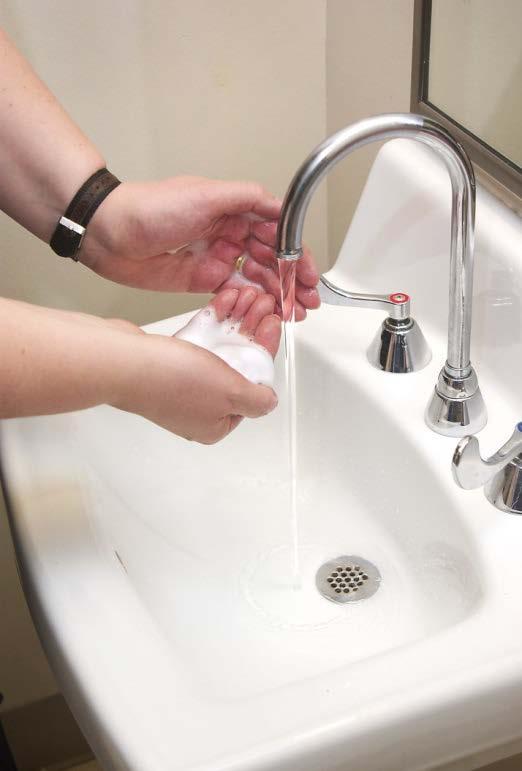 Ask all of your visitors and caregivers to wash or gel their hands when they enter your room.