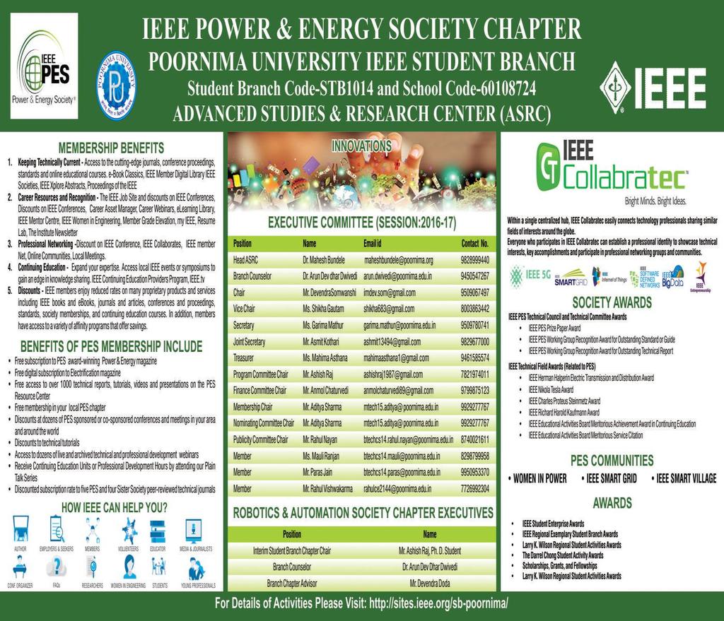Inauguration of PU IEEE PES Branch Chapter