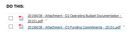 For Attachment D2 Operating Budget